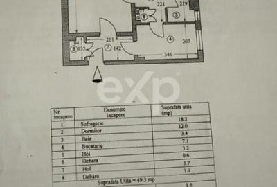 Apartament cu 2 camere semidecomandat în Central - 2