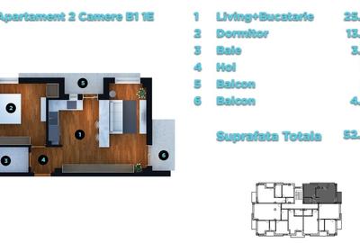 Apartament 2 camere Oituz Residence| CENTRAL | Otopeni | Finalizat - 20