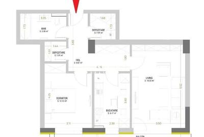 Apartament 2 camere Urban Plaza | INTABULAT Apartament 2 camere Urban Plaza | INTABULAT - 2