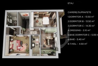 Casa cuplata, constructie noua, Parcul Poligon,  Floresti - 6