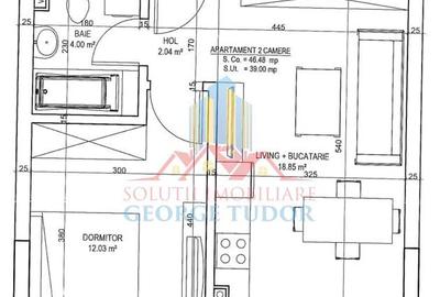 Apartament cu 2 camere semidecomandat, mobilat în Militari - 7
