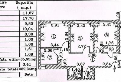 Apartament cu 3 camere decomandat, mobilat în Turda - 16