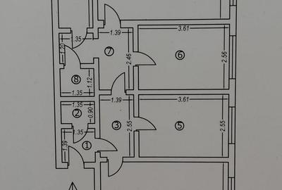 Apartament cu 3 camere decomandat în Central - 1