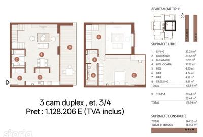 Apartament cu 3 camere în Floreasca - 3