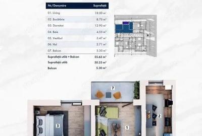 Variante apartamente 2 camere cartier nou zona Mehala - ID V4927 - 20