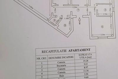 Apartament cu 4 camere decomandat, mobilat în Metalurgie