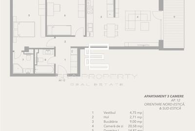 Apartament 3 camere -intabulat -terasa 15 mp - Bloc cu lift și boxă - Sibiu - 10