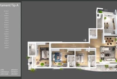 Apartament cu 4 camere decomandat în Băneasa - 2