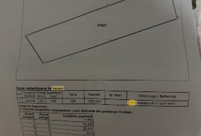 Teren Construcții intravilan de 545 mp, în Padeș - 1