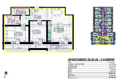 Apartament cu 3 camere decomandat în Popoveni - 4