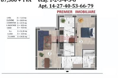 Apartament cu 2 camere în Central