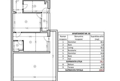 Apartament cu 3 camere semidecomandat în Rahova - 5