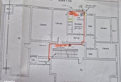 Apartament cu 4 camere în 7 Noiembrie - 9