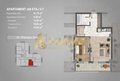 Apartament 2 cam | Bloc nou | Burdujeni Gheorghe Doja | ID: 1304 - 3