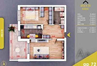 POPRIETAR Apartament 2 camere + dressing + loc parcare subteran - 13