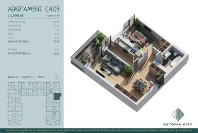 Estoria City 2 camere | Incalzire in pardoseala | Metrou Nicolae Teclu - 15
