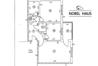Apartament 2 camere, et 1, decomandat, Barlad, zona Confectii - 7