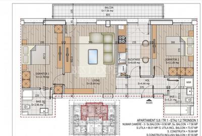 3 Camere Ideal Familie -Zona Linistita/Credit Ipotecar 15%