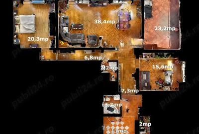 Apartament 3 camere tip Penthouse - Str. Negoi - 132mp utili - 2