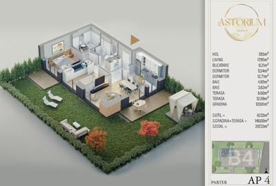 AP 3CAM.+GRADINA - COMPLEX PREMIUM FINALIZAT / ASTORIUM GARDEN! - 3