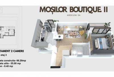 Apartament cu 2 camere semidecomandat în Moșilor - 7