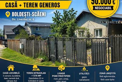 Casă cu 3 camere cu Teren 1400 Mp în Boldești - 2