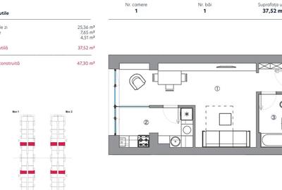 Garsoniera Spatioasa / Hils Sunrise / 5 minute Metrou / Comision 0% - 10
