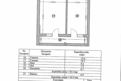 Apartament cu 2 camere decomandat, mobilat în Kamsas - 12