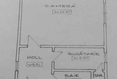 Garsonieră decomandată în Unirii - 1
