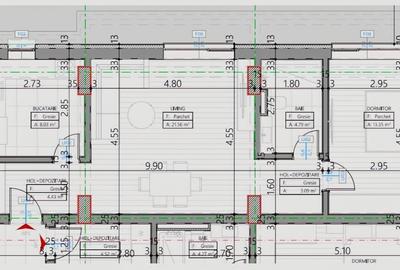 Apartament cu 2 camere decomandat în Tomis Nord - 6