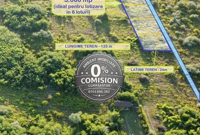 Teren de 3000 mp, în Filaturii - 2