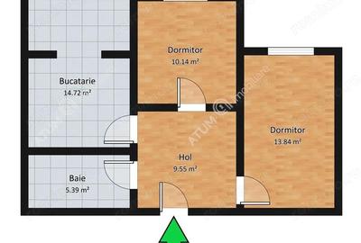 Apartament cu 2 camere si loc parcare in zona Selimbar din Sibiu - 2