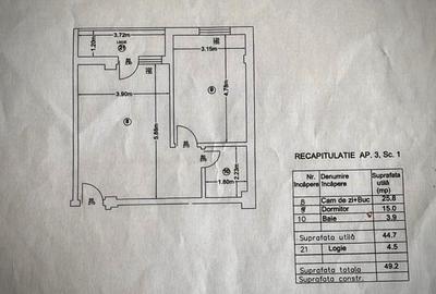 Apartament cu 2 camere semidecomandat în Pielești - 1