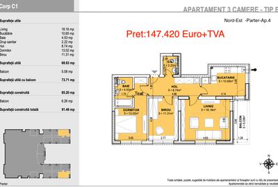 3 camere Rotar Park Residence-2-10min Metrou - 2