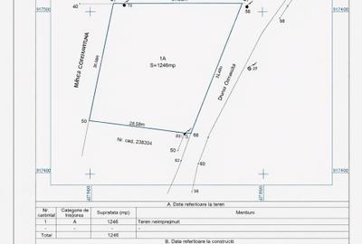 Teren Construcții intravilan de 1246 mp, în Bariera Vâlcii - 1
