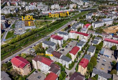 Apartament cu 3 camere decomandat, mobilat în Poarta 6 - 14