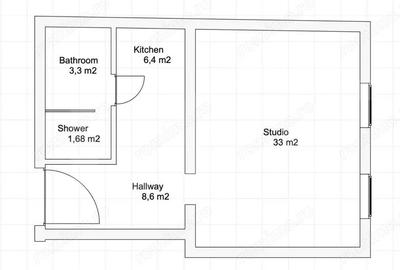 Apartament tip studio, 53 mp, zona Circumvalatiunii - 2