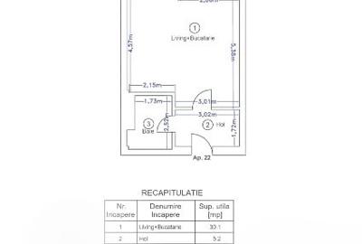 Garsonieră nedecomandată, mobilată în Central - 16