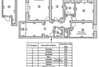 Apartament cu 3 camere în Centrul Civic - 3