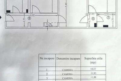 Apartament cu 3 camere semidecomandat în Tei
