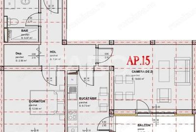 Apartament cu 2 camere decomandat în Central - 1