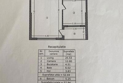 Apartament cu 2 camere în Central - 2
