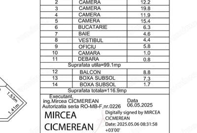 Apartament cu 4 camere semidecomandat în Ultracentral