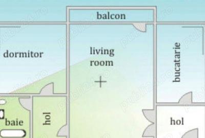 Apartament 2 camere, semidecomandat, Tiglina 1 Apartament 2 camere, semidecomandat, Tiglina 1 - 4