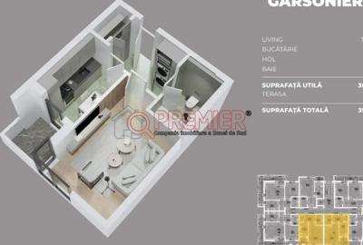 Garsonieră decomandată în Central - 1