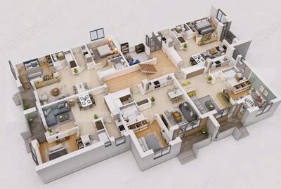 Apartament cu 3 camere semidecomandat în Central - 9