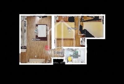 Apartament cu 2 camere, 32mp utili + balcon 4mp, Calea Surii Mici - 3