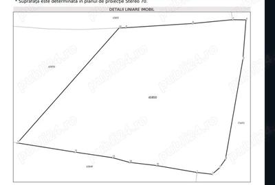 4.86euro mp - Teren casa intravilan deschidere 40m - 2650mp - 3