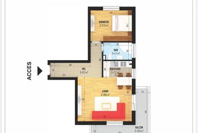 Apartament cu 2 camere în Central - 9