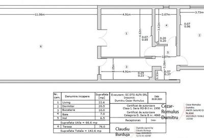 Apartament 2 camere, terasa 76 mp, metrou Dimitrie Leonida - 1